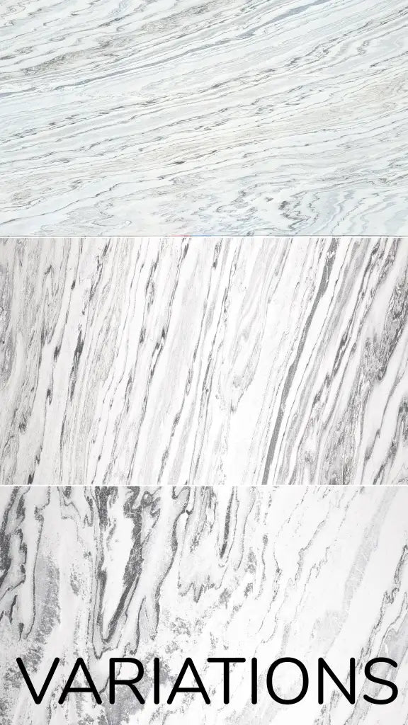 Set Bookmatching de 6 paneles acústicos Slate-Lite ARCTIC WHITE, 240 × 60 cm