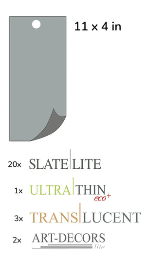 Slate-Lite Sample-Set 11 x 4 in