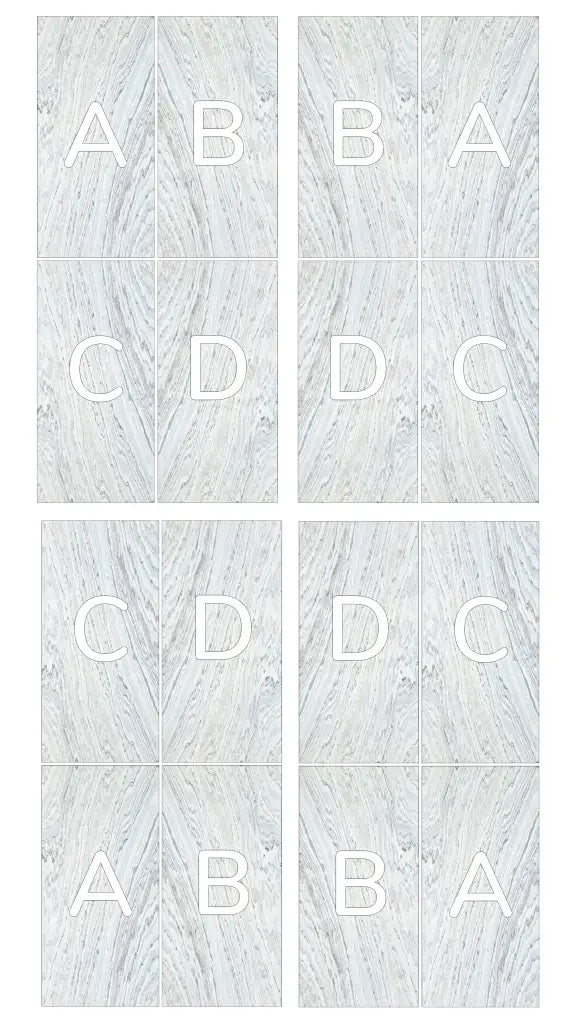 Translucent Arctic White Bookmatching