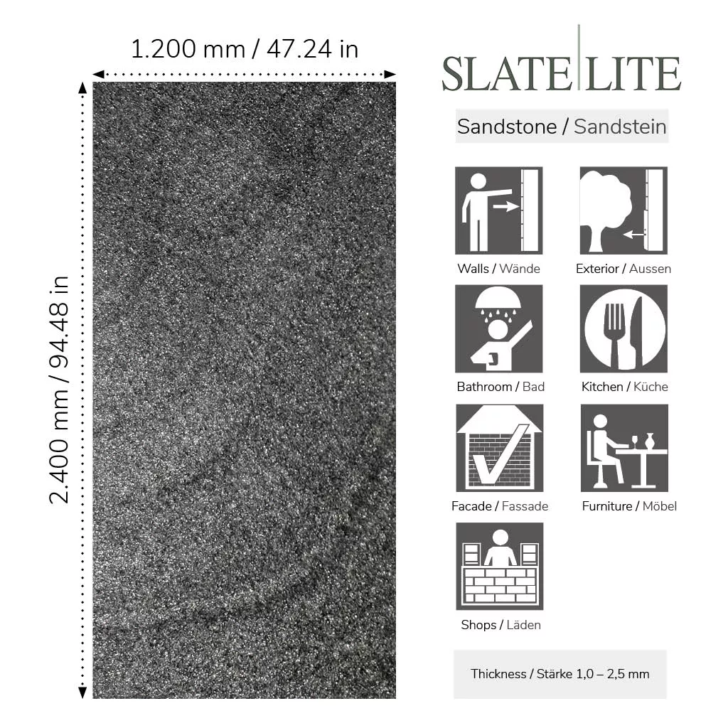 Slate-Lite Black Pearl 240x120