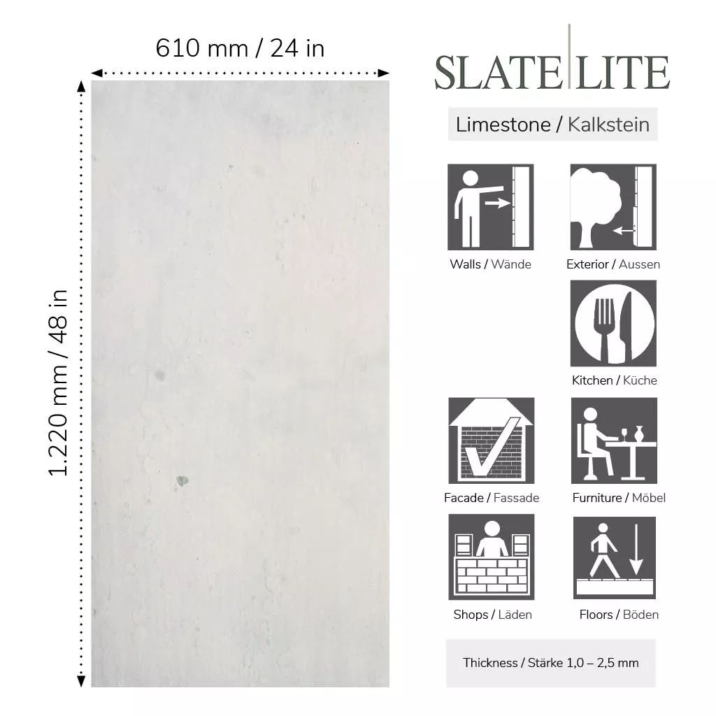 Slate-Lite Ice Pearl 122x61