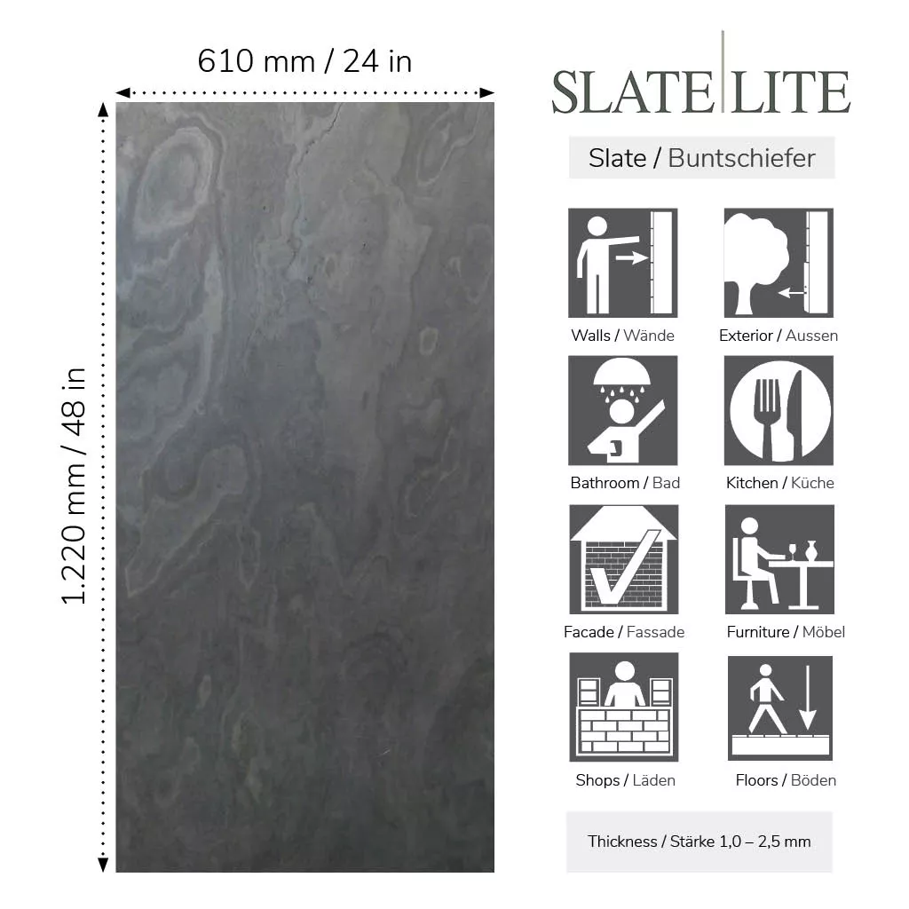 Slate-Lite California Grey 122x61